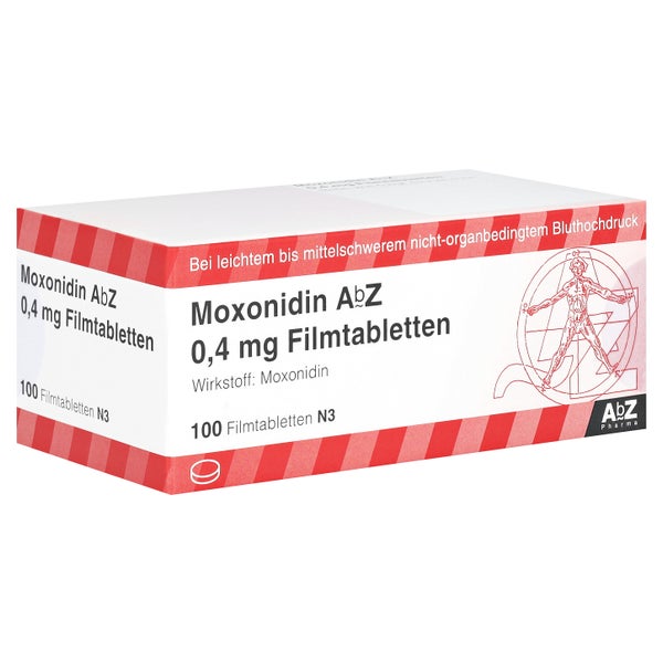 Moxonidin AbZ 0,4 mg Filmtabletten 100 St