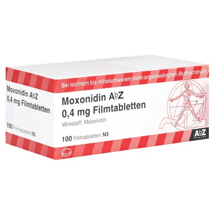 Moxonidin AbZ 0,4 mg Filmtabletten 100 St, 100 St online kaufen | DocMorris