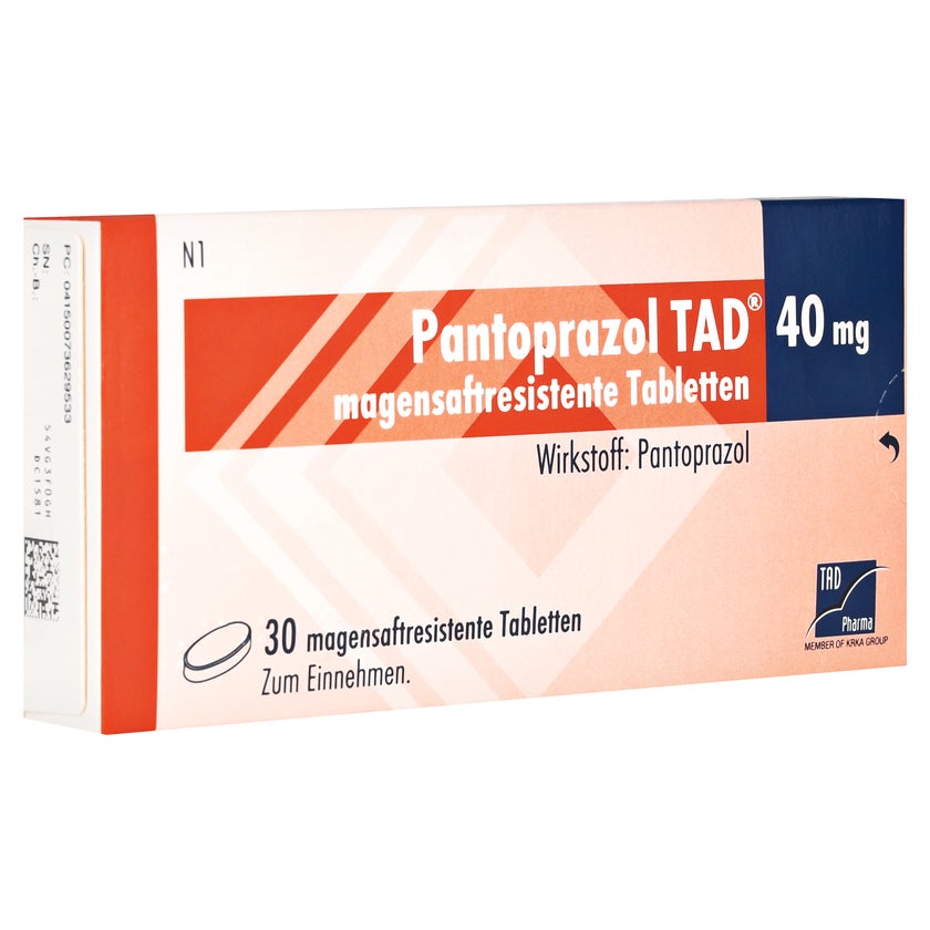 PANTOPRAZOL TAD 40 mg magensaftres.Tabletten 60 St, 60 St online 
