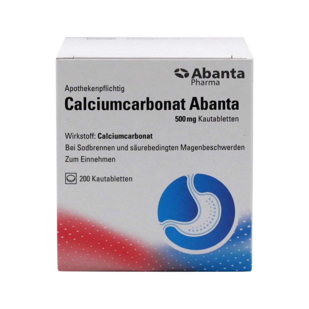 Calciumcarbonat Abanta 500 mg 200 St