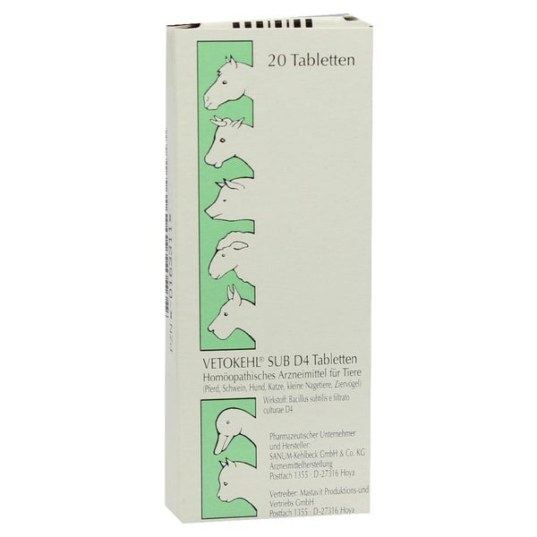 Vetokehl SUB D 4 Tabletten vet. 20 St