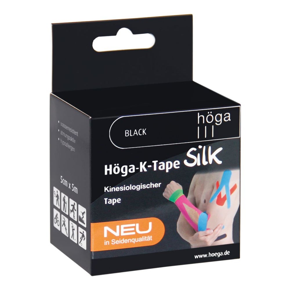 Höga-k-tape Silk 5 cmx5 m l.fr.black kin 1 St