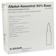Alkohol 95% Infusionslösungskonzentrat 10X20 ml