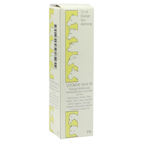 Vetokehl Salm. D 6 Tropfen vet. 10 ml