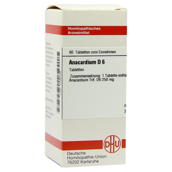 Anacardium D 6 Tabletten 80 St