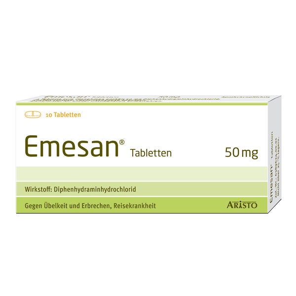 Emesan Tabletten Diphenhydramin-HCl 10 St