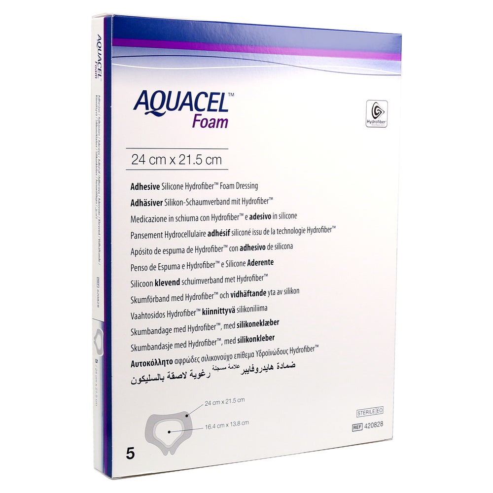 Aquacel Foam Adhäsiv Sakral 21,5x24 cm V 5 St