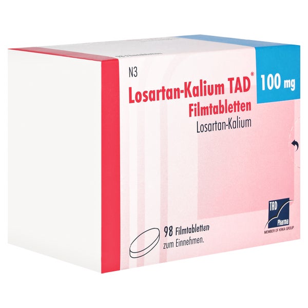 LOSARTAN Kalium TAD 100 mg Filmtabletten 98 St