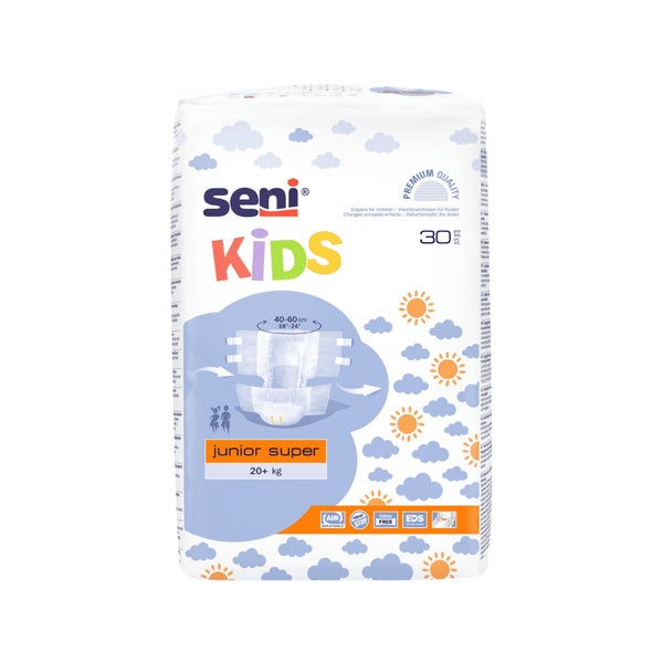 Seni Kids Junior Super Inkontinenzhosen 20+ kg, 1350 ml, 30er Pack 30 St