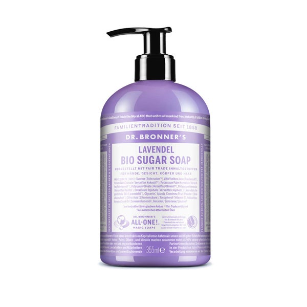 Dr. Bronner's Bio Sugar SOAP Lavendel Liquid Soap 355 ml