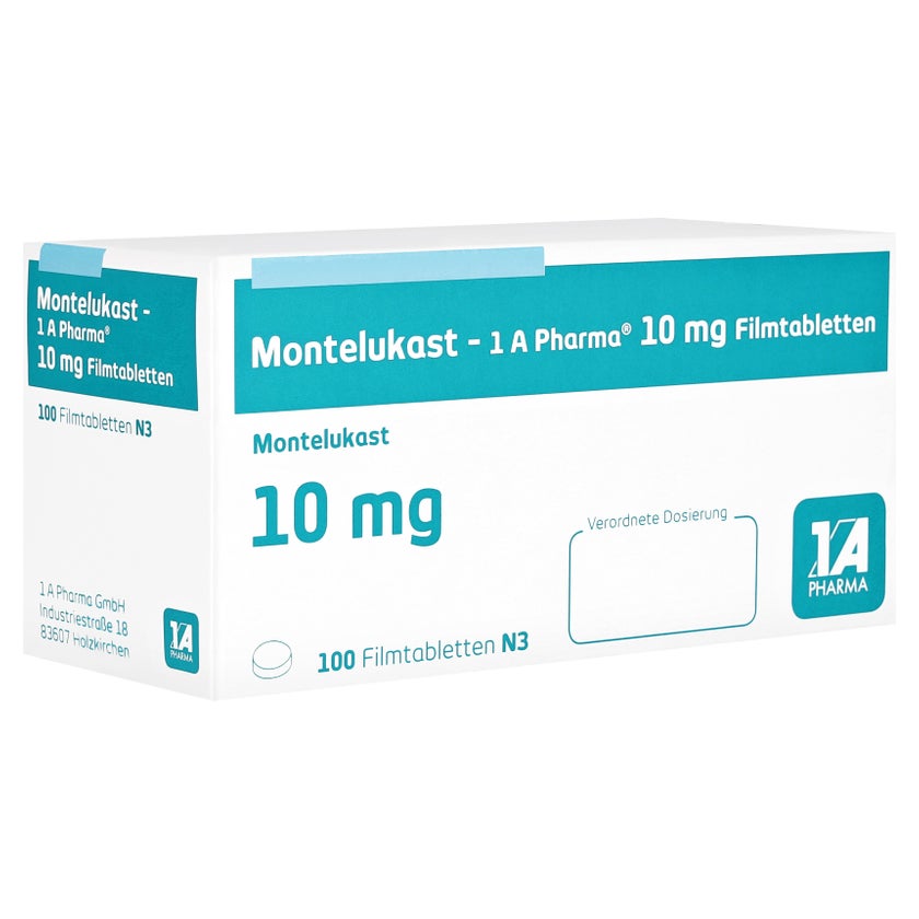MONTELUKAST-1A Pharma 10 mg Filmtabletten 100 St, 100 St online  