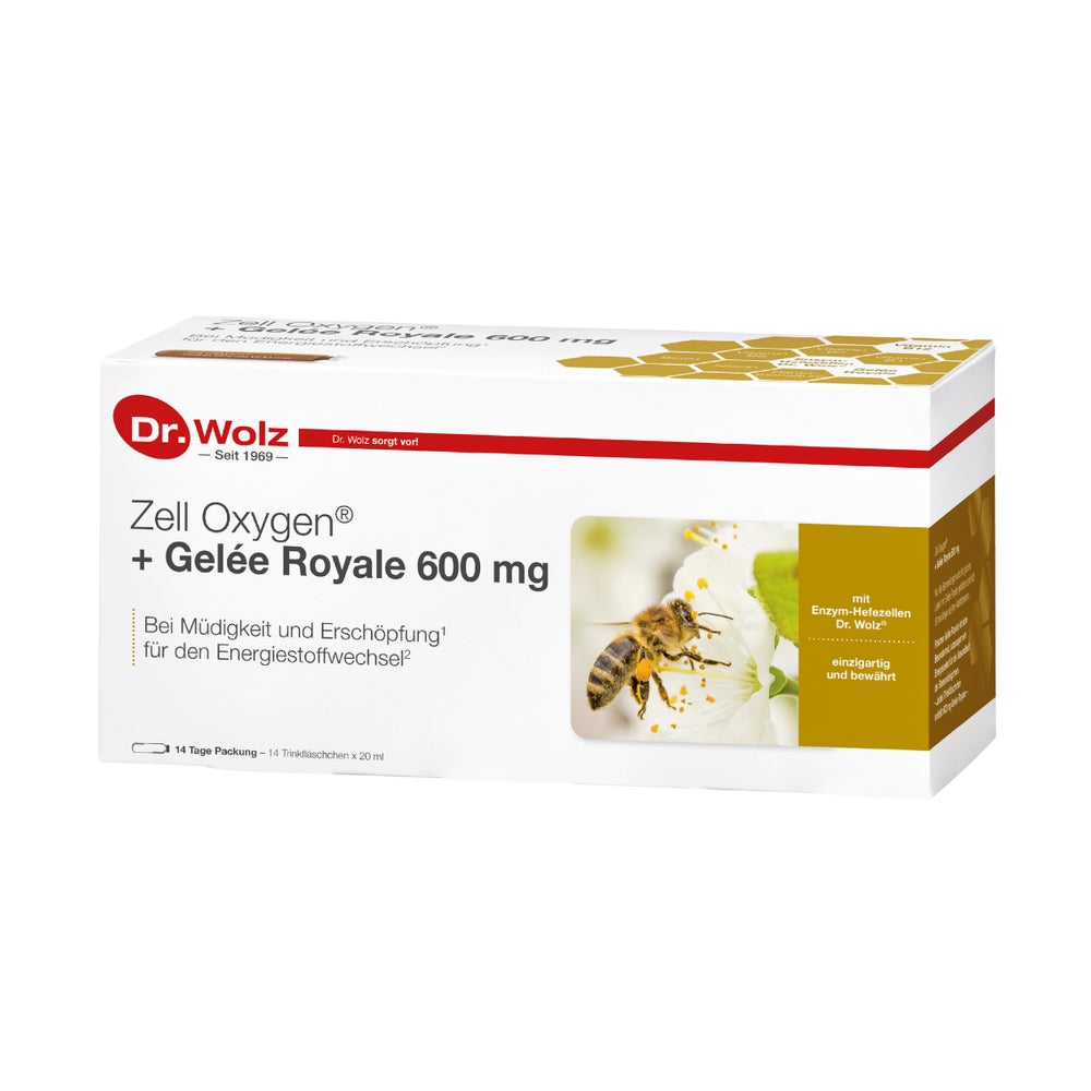 ZELL Oxygen+gelee Royale 600 mg Trinkamp 14X20 ml