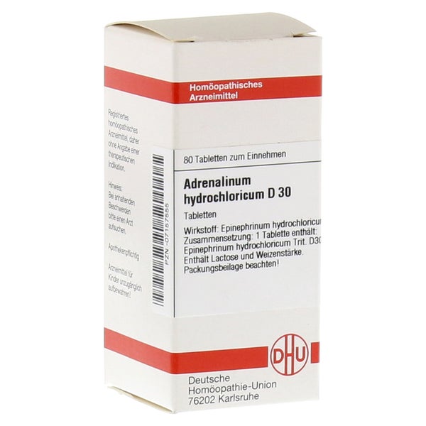 Adrenalinum Hydrochloricum D 30 Tablette 80 St