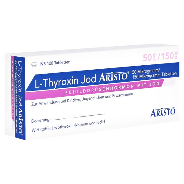 L-THYROXIN Jod Aristo 50 µg/150 µg Tabletten 100 St