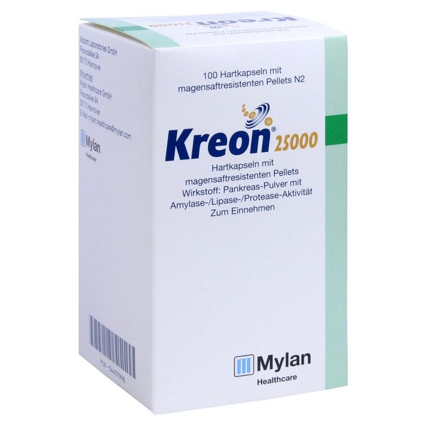 Kreon 25.000 Hartkps.m.magensaftr.überz. 100 St
