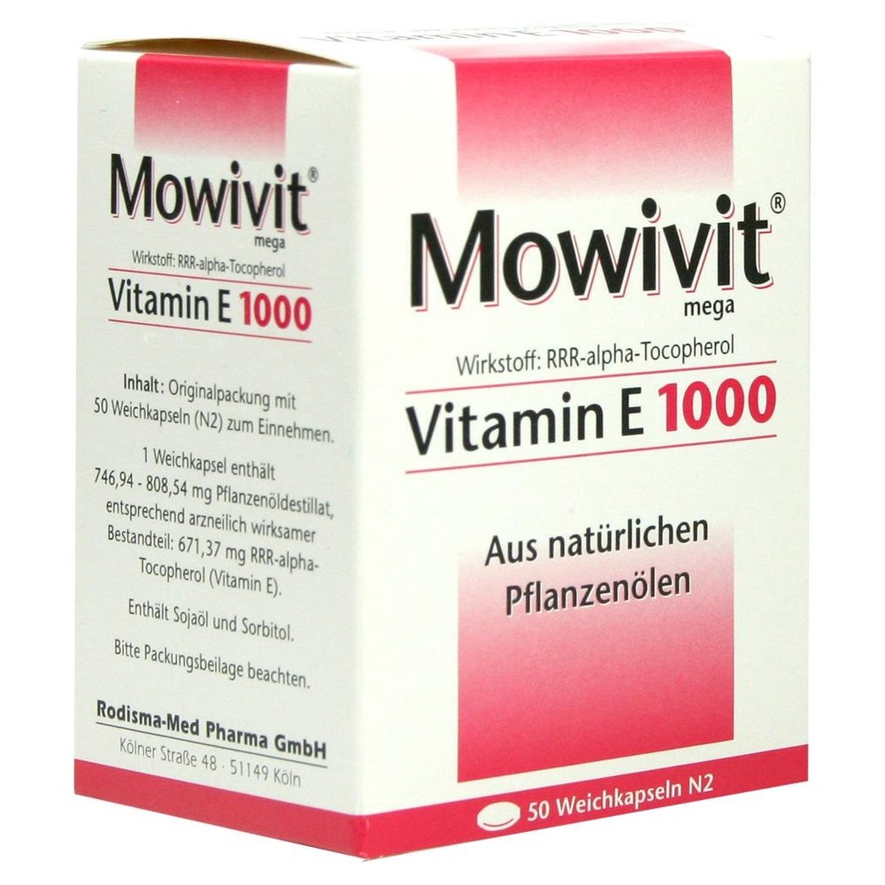 Mowivit Vitamin E 1000 Kapseln 50 St