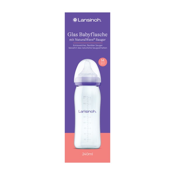 Lansinoh Glas Weithalsflasche 240 ml 1 St