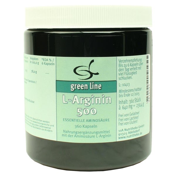 L-arginin 500 Kapseln 360 St