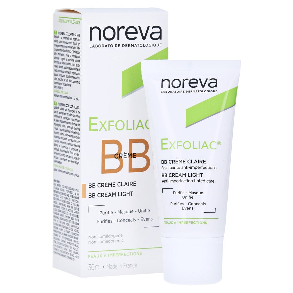 Noreva Exfoliac Getönte BB-Creme hell 30 ml