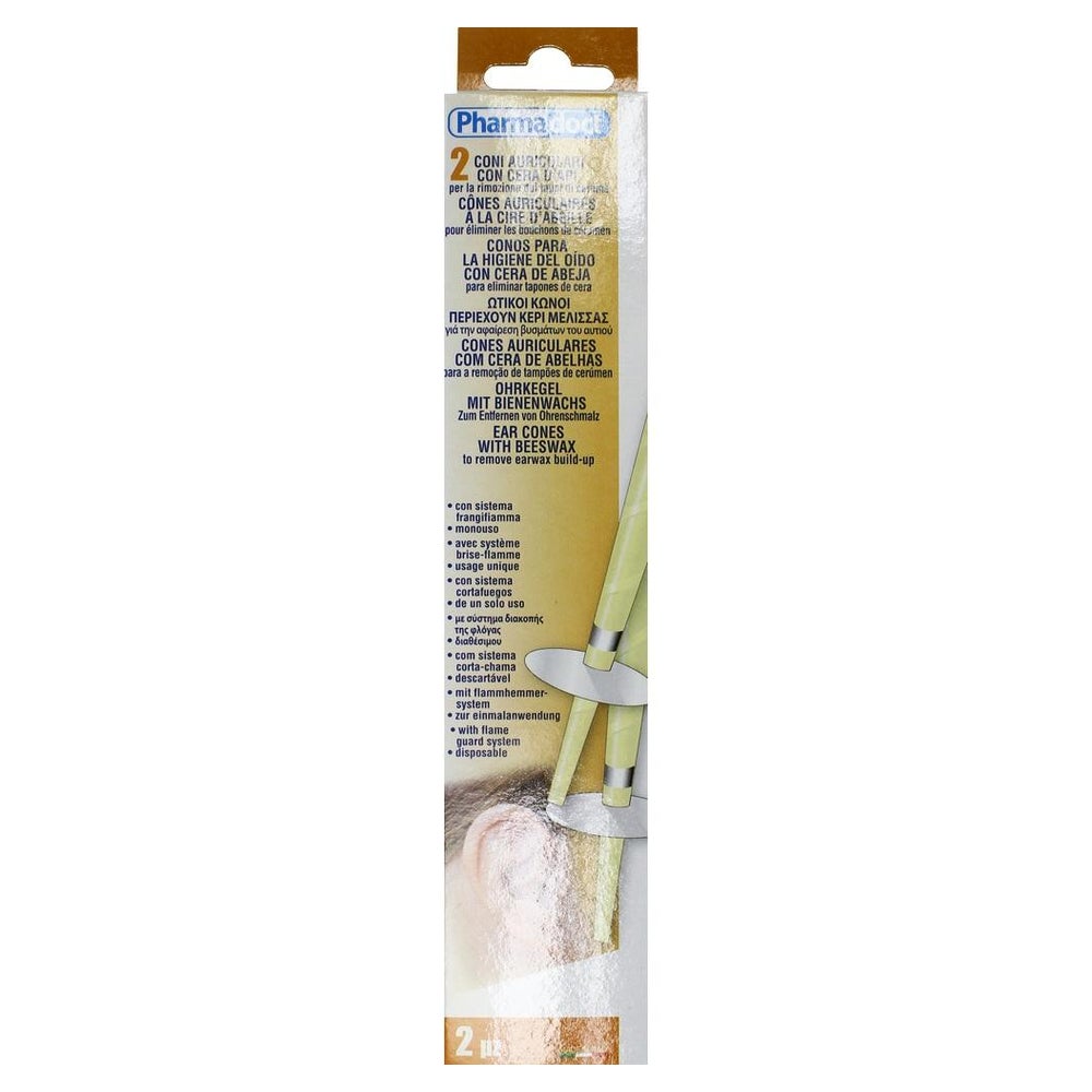Ohrenkerzen Konisch mit Bienenwachs 2 St