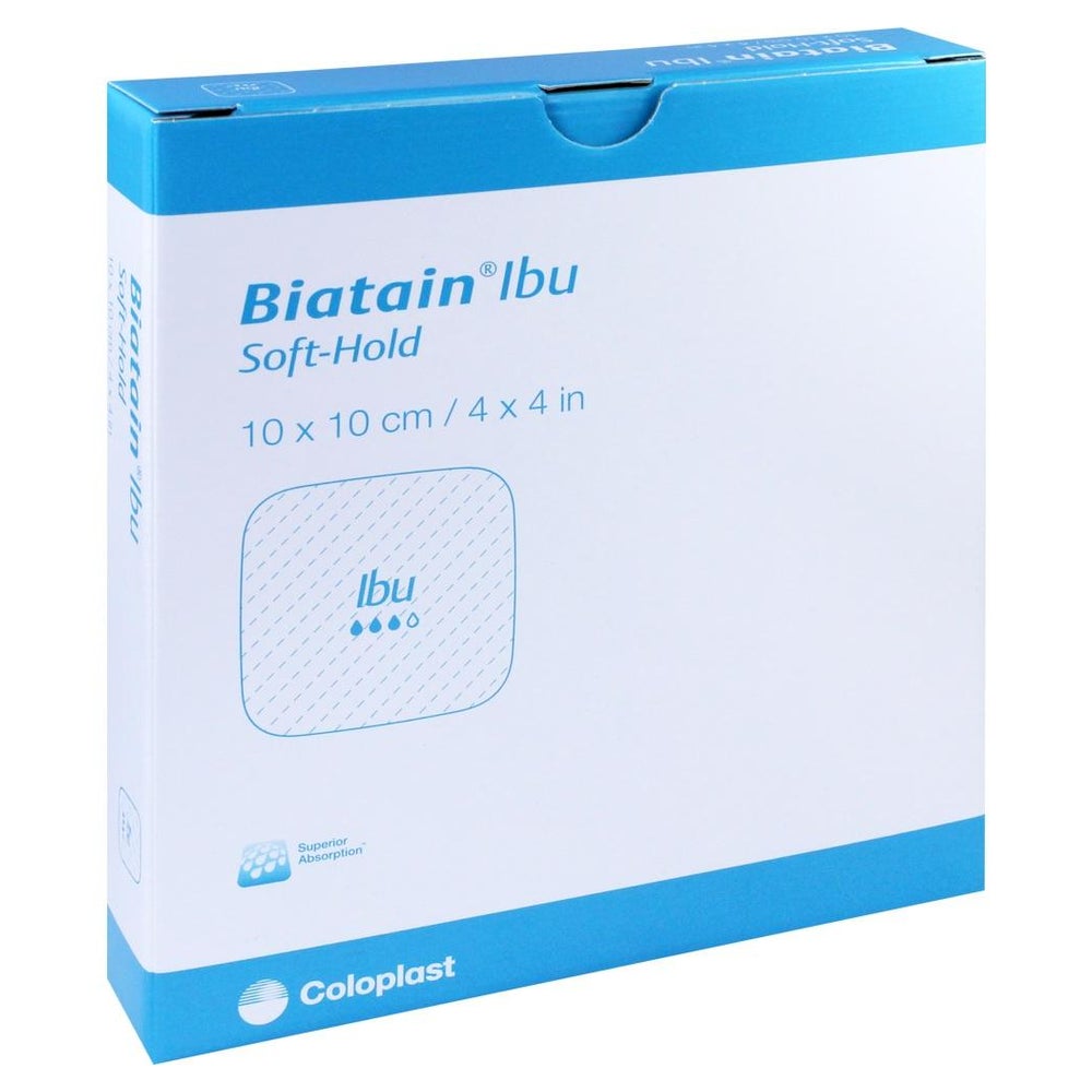 Biatain Ibu Schaumverband 10x10 cm sanft 5 St