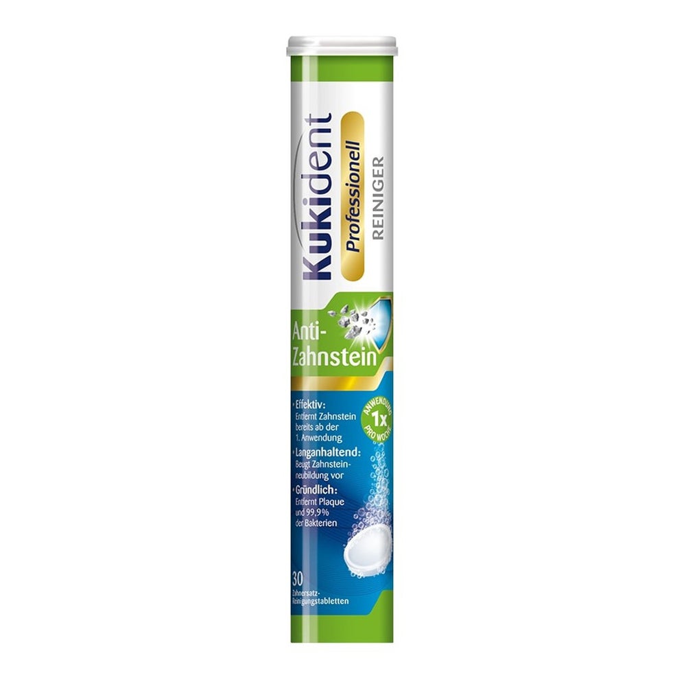 Kukident Professionell Anti-Zahnstein Gebissreiniger Tabs 30 St