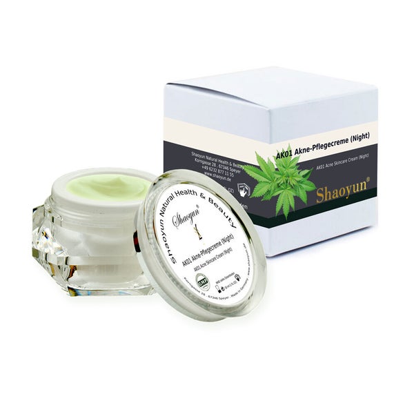 AK01 Akne Pflegecreme Night Naturprodukt 15 ml