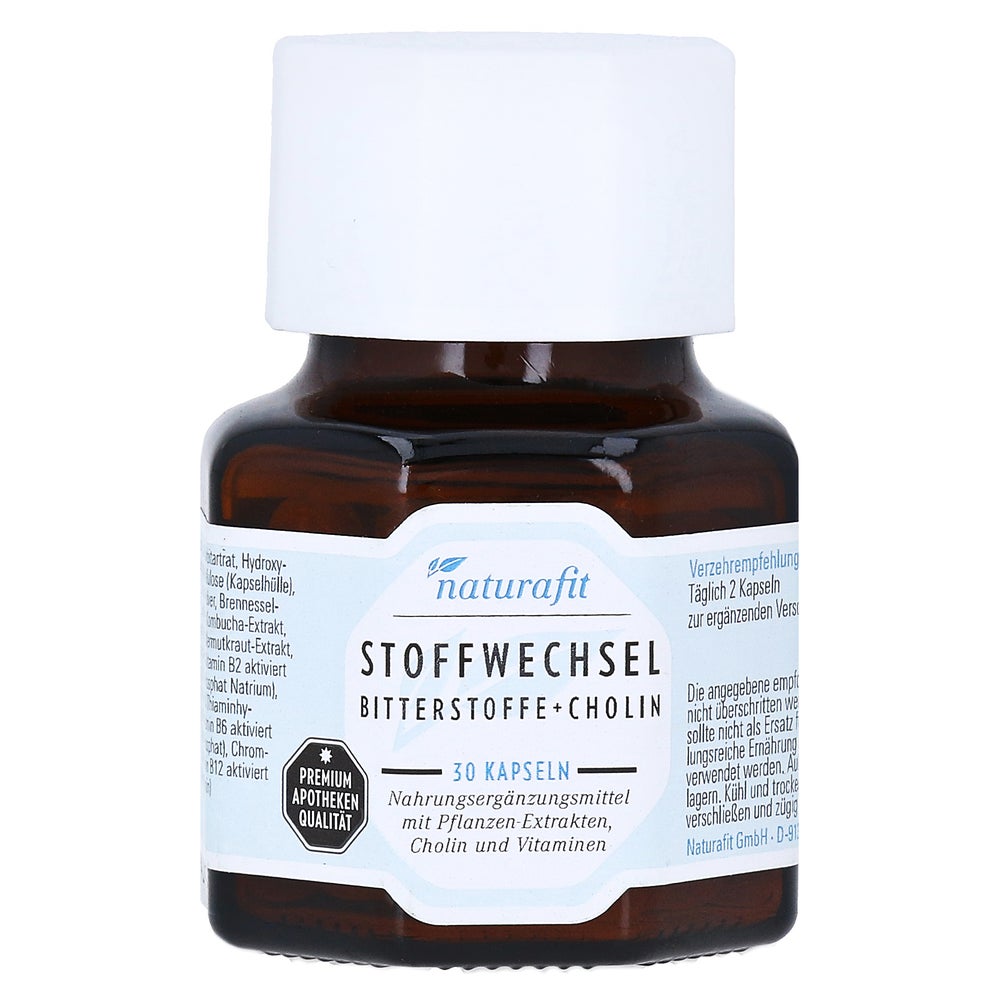 Naturafit Stoffwechsel Bitterstoffe+chol 30 St