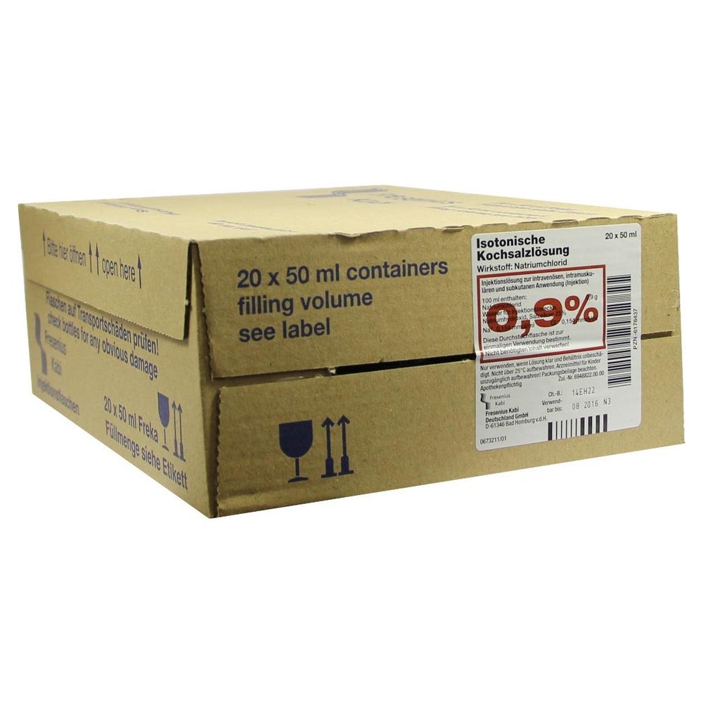 Kochsalzlösung 0,9% Freka-Flasche Fresenius 20X50 ml