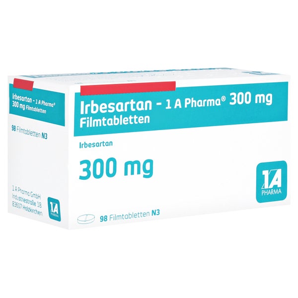 IRBESARTAN-1A Pharma 300 mg Filmtabletten 98 St