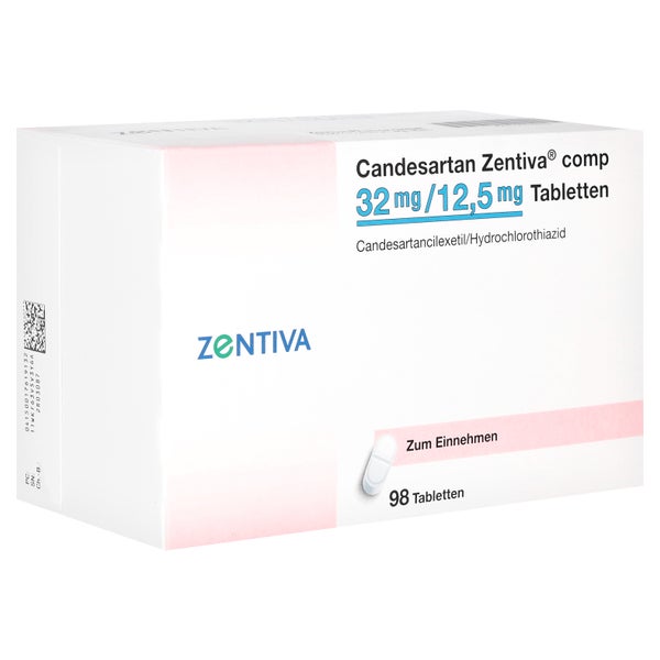 CANDESARTAN Zentiva comp 32 mg/12,5 mg Tabletten 98 St