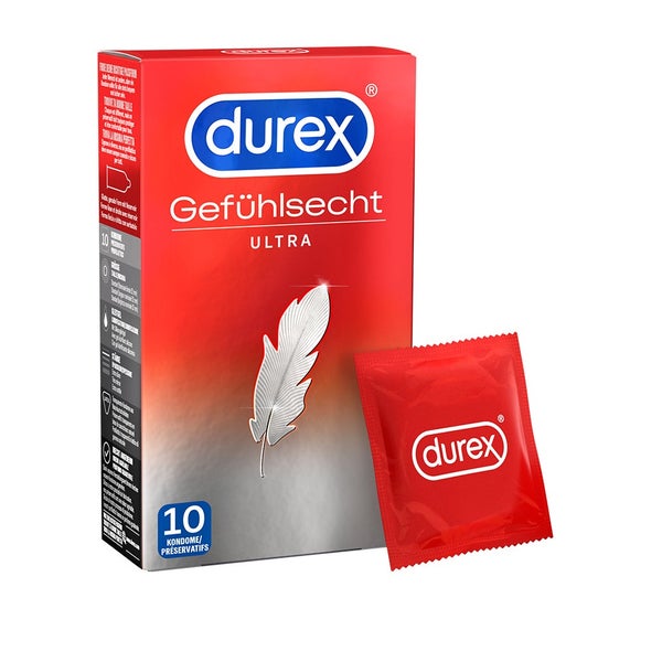«Gefühlsecht Ultra Dünn» 10 Stück, 20 % dünner, Sensi-Fit™ (10 Kondome) 10 St