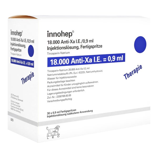 INNOHEP 18.000 Anti-Xa I.E./0,9ml Inj.-Lsg.i.e.FS 30 St