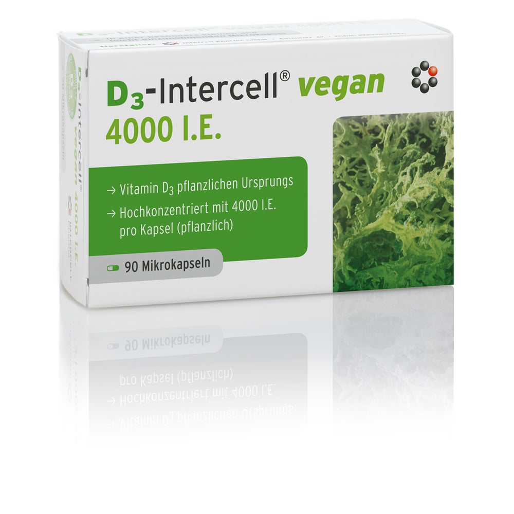 D3-intercell Vegan 4.000 I.E. Kapseln 90 St