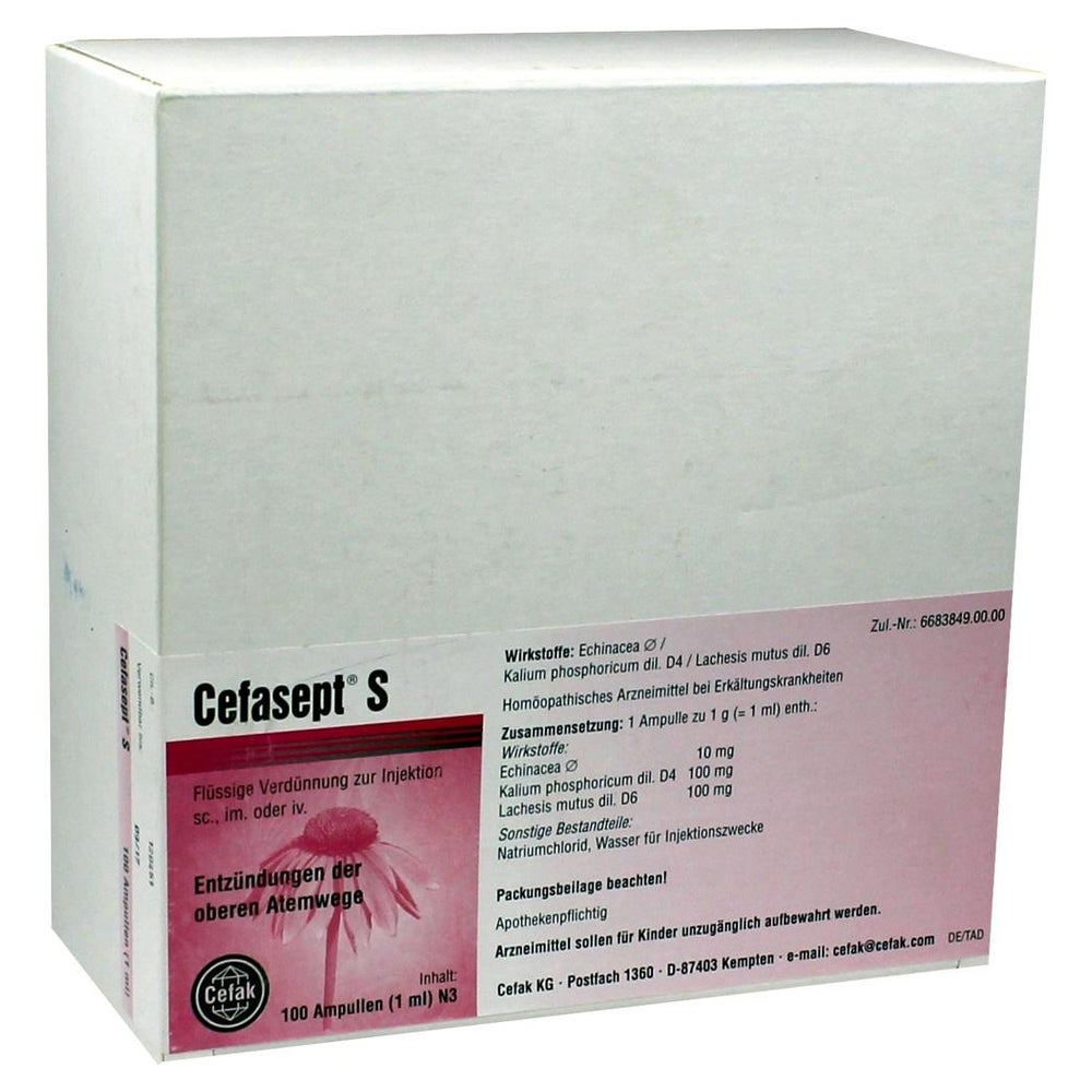 Cefasept S Injektionslösung 100 St