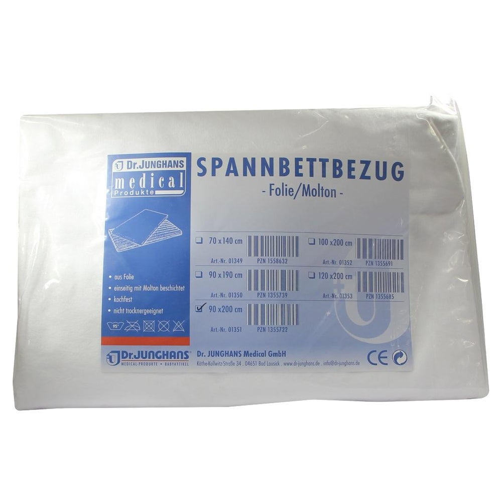 Molton Spannbettbezug 90x200 cm m.Folie 1 St