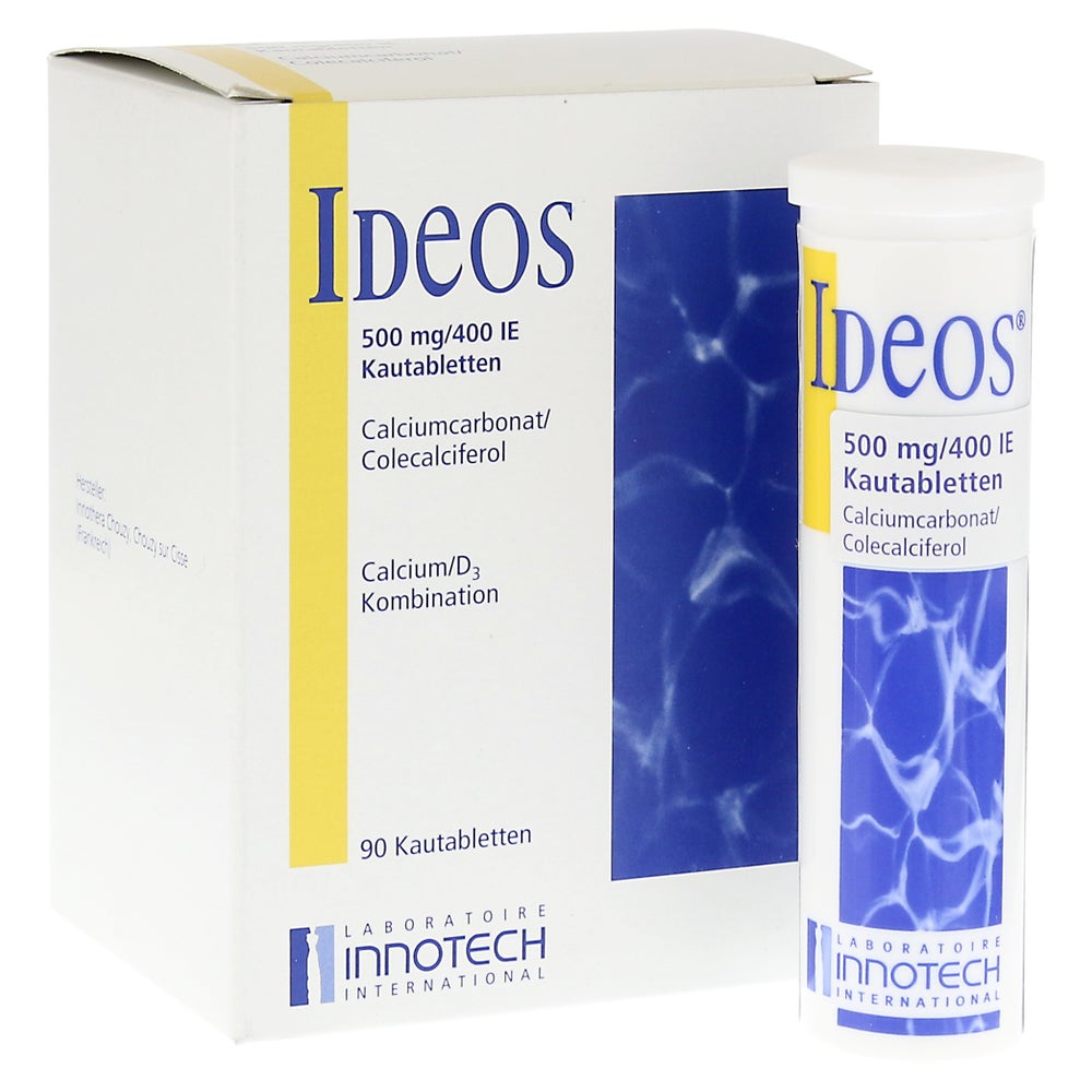 Ideos 500 Mg/400 I.E. Kautabletten - Reimport 90 St