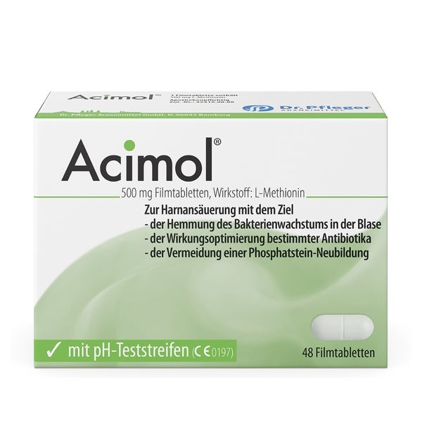 Acimol 500 mg Filmtabletten - mit pH-Teststreifen 48 St