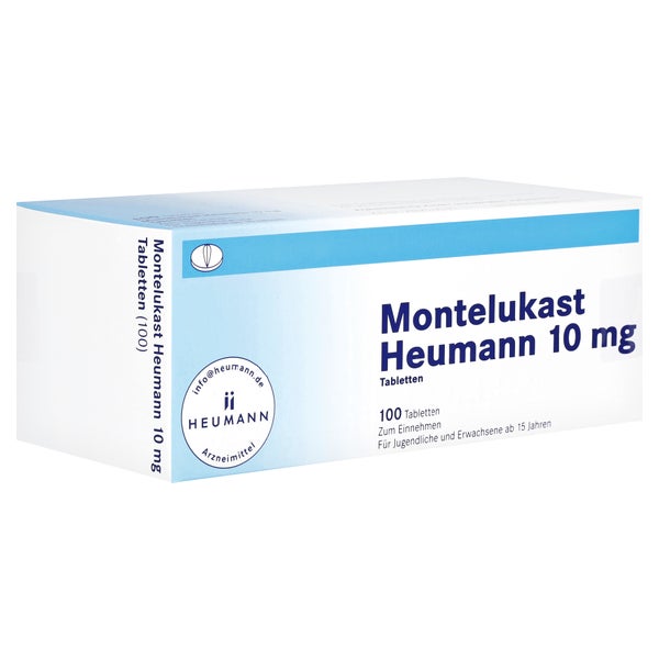 Montelukast Heumann 10 mg Tabletten 100 St, 100 St online kaufen 