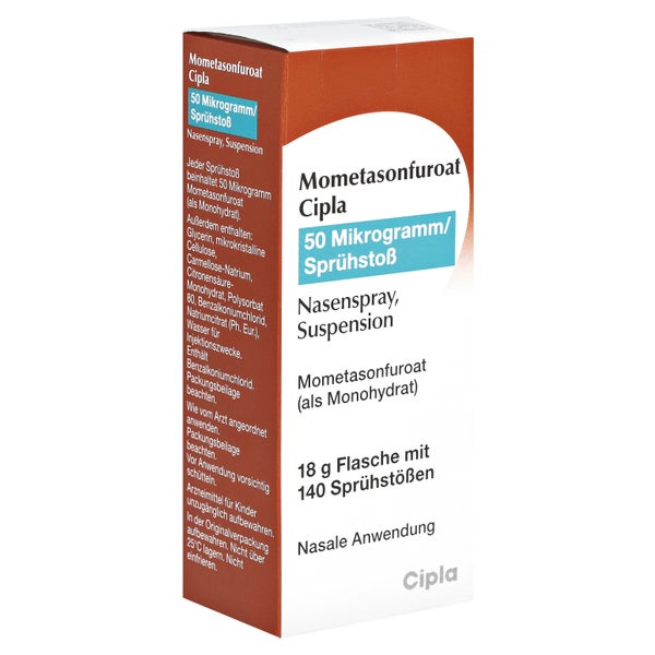 MOMETASONFUROAT Cipla 50µg/Sprühst.Nasenspr.140 18 g