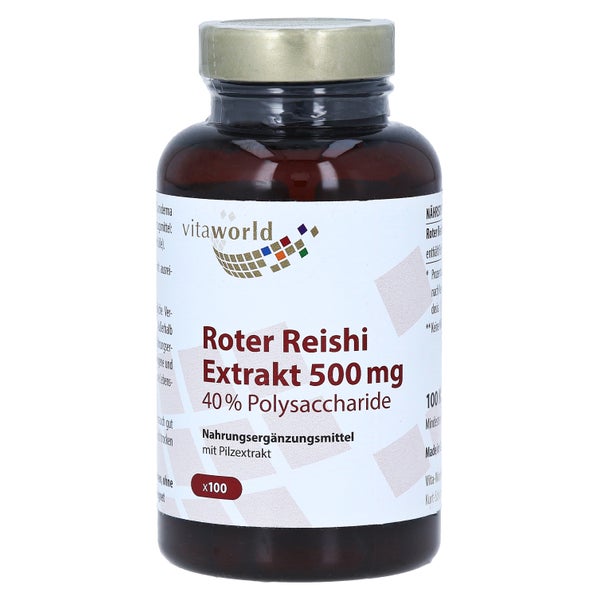Roter Reishi Extrakt 500 mg 40% Polysacc 100 St