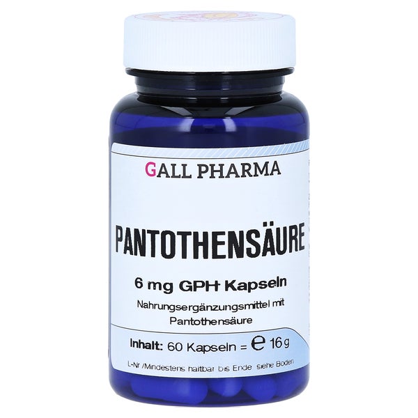 Pantothensäure 6 mg GPH Kapseln 60 St