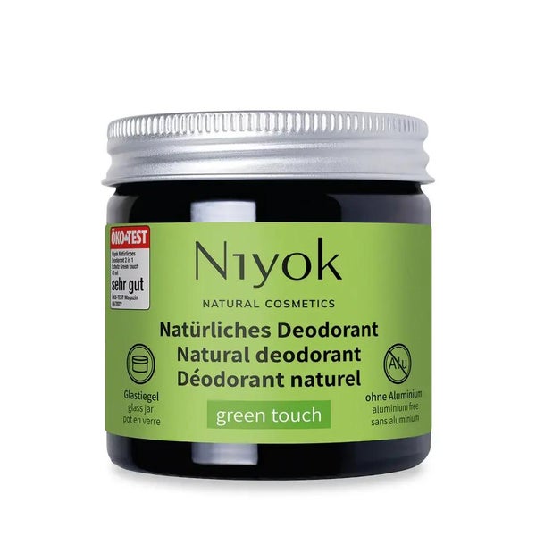 Niyok 2 in 1 anti-transpirante Deocreme - Green touch Bio 40 ml
