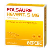 Produktabbildung: Folsäure Hevert 5 mg Ampullen 10X2 ml
