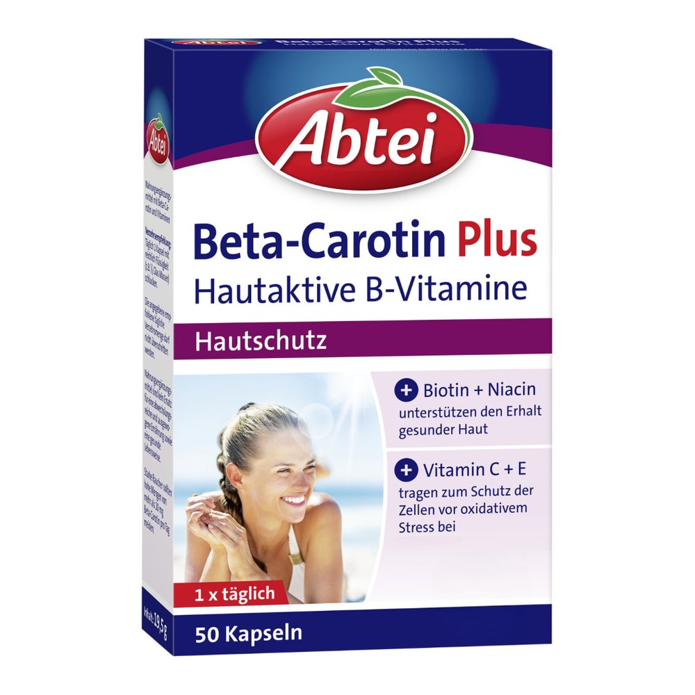 Abtei Beta-Carotin Plus Hautaktive B-Vitamine 50 St