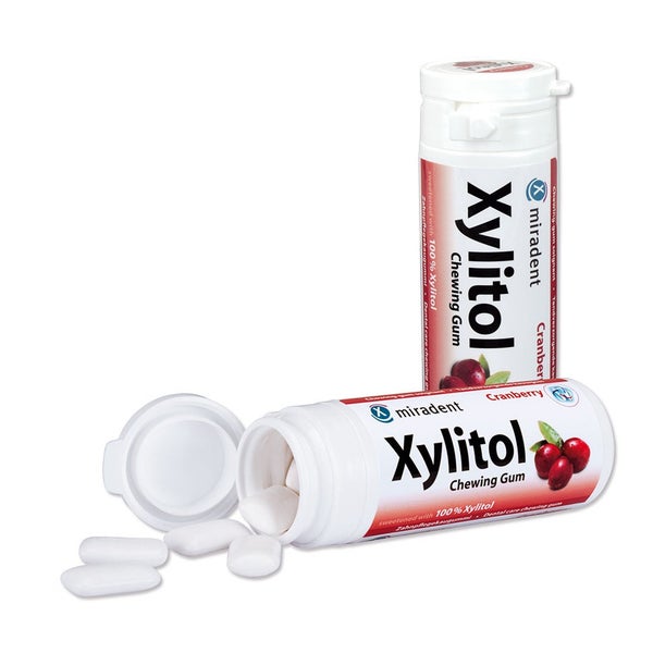 miradent Xylitol Kaugmmis Cranberry 30 St