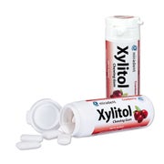 Produktabbildung: miradent Xylitol Kaugmmis Cranberry 30 St