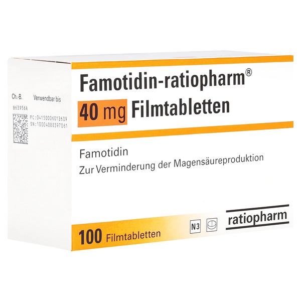 FAMOTIDIN-ratiopharm 40 mg Filmtabletten 100 St