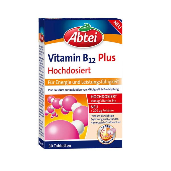 Abtei Vitamin B12 Plus 30 St