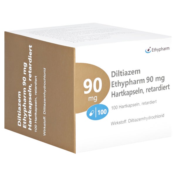 DILTIAZEM Ethypharm 90 mg Hartkapseln retardiert 100 St